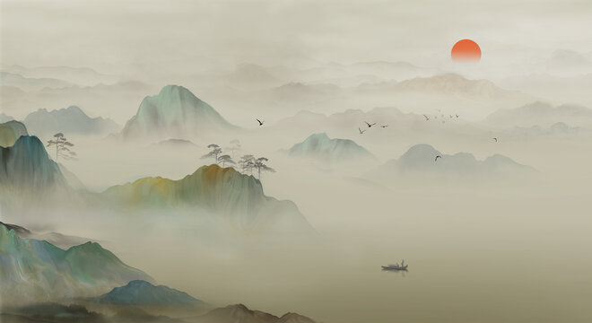 意境山水画