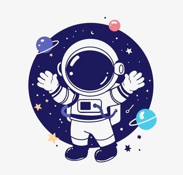 宇航员插画