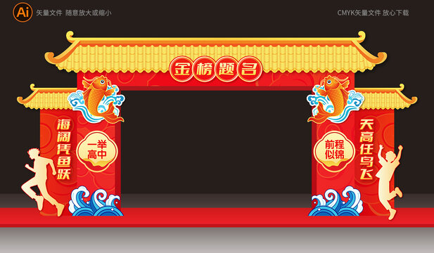 金榜题名门楼