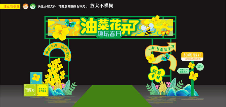 油菜花大门
