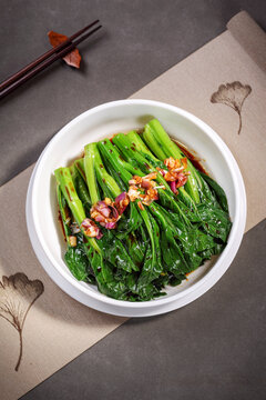 白灼嫩菜心