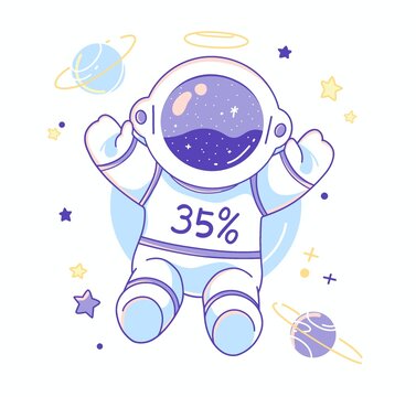 太空人插画