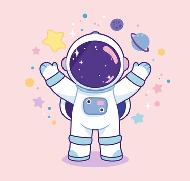 宇航员插画