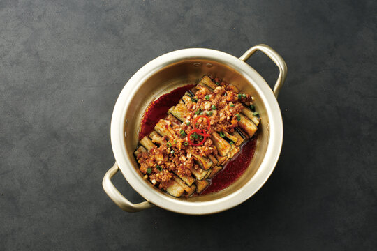 肉碎蒸茄子