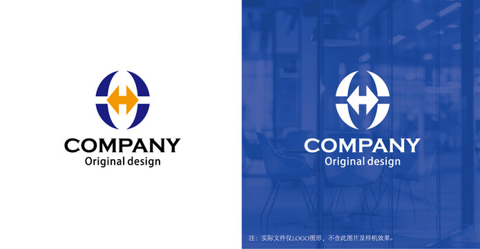 H字母logo设计