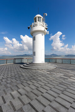 深圳蛇口防波堤公园海边风光
