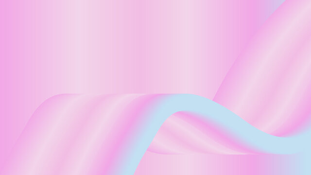 粉色渐变抽象波浪矢量背景