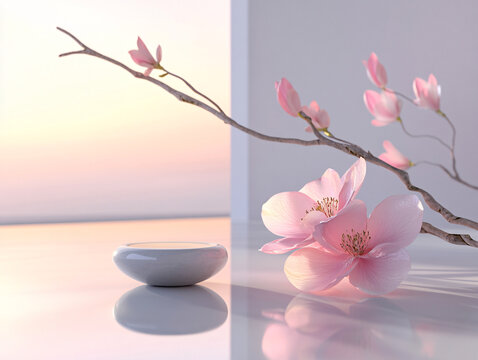 禅意禅境意境桃花
