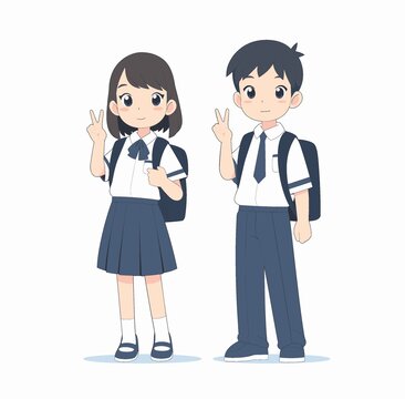 学生卡通