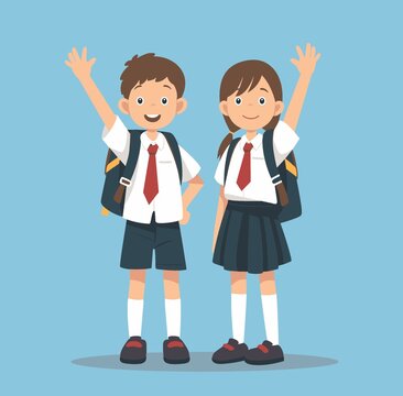 小学生卡通插画