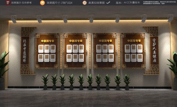 中医院专家介绍展示文化墙
