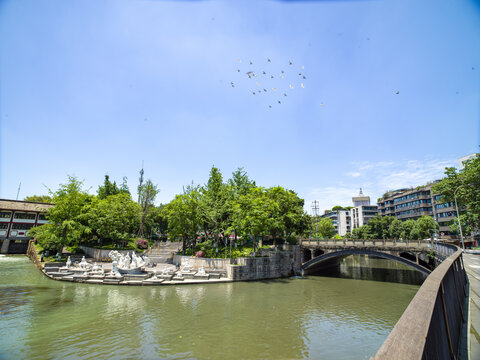 四川成都浣花溪公园