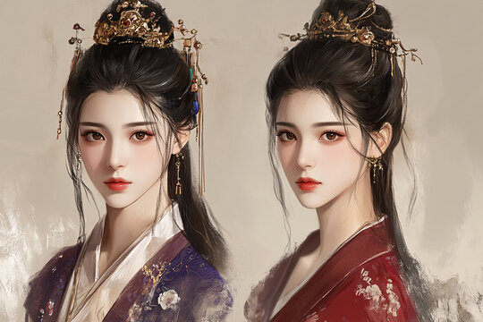 古装美女人像