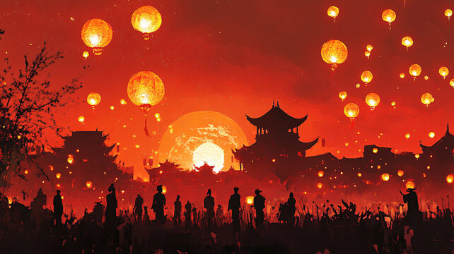 元宵节场景