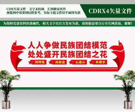 民族团结标语文化墙