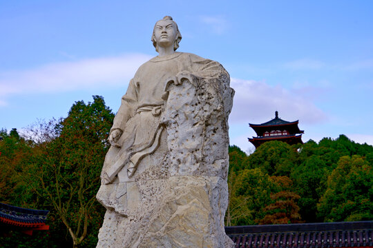 少年李白塑像