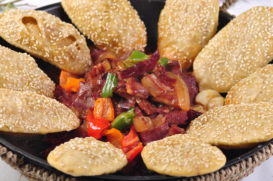 驴肉烧饼