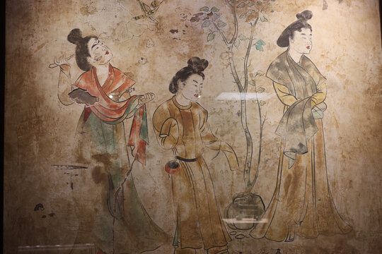 唐代仕女壁画
