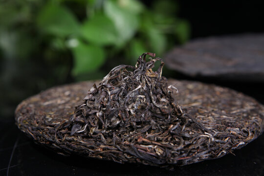 云南普洱茶巴达山生茶茶饼