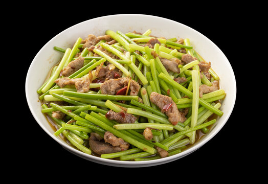 蒜苔炒肉