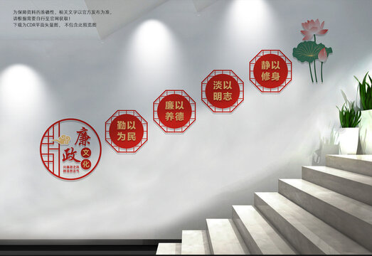 廉政楼梯文化墙
