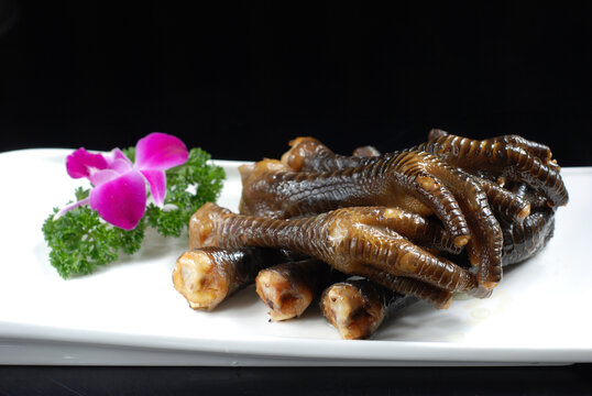 卤味黑鸡脚