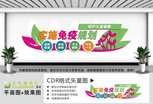 实施免疫规划文化墙
