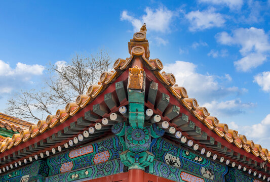 古建筑斗拱彩绘