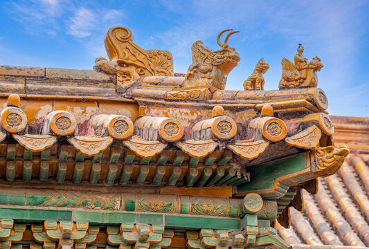 古建筑屋脊吉兽