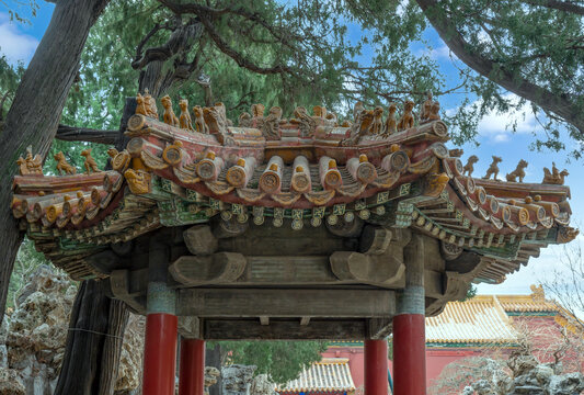 古建筑屋檐脊兽