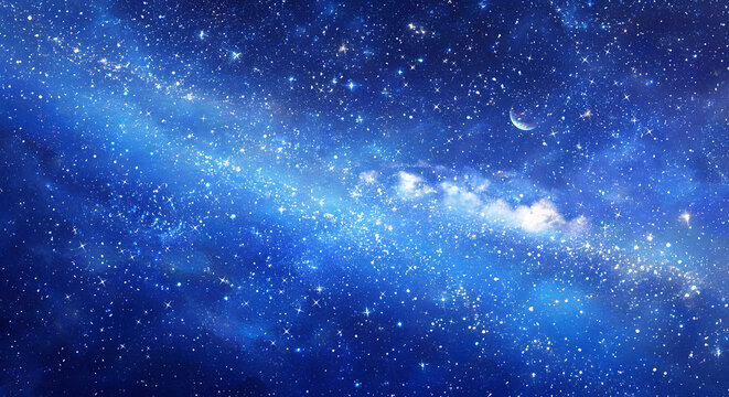 蓝色星空背景