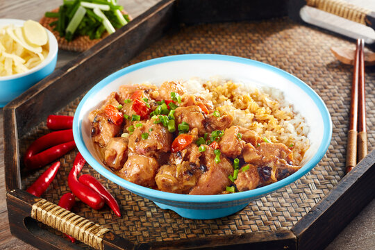 豆豉蒸排骨饭