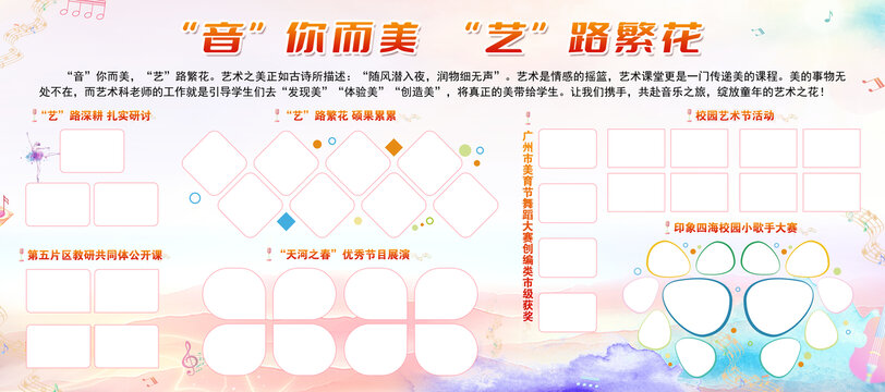 艺术展板学校