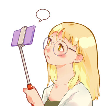 女生自拍头像