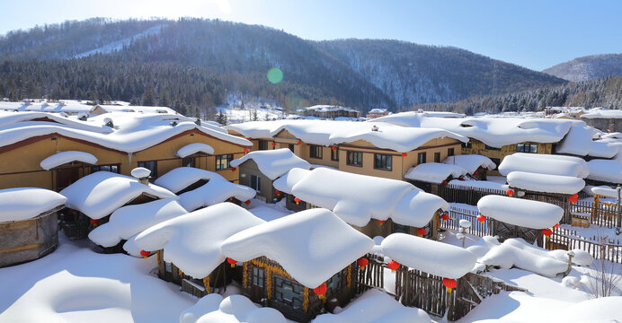 雪乡全景