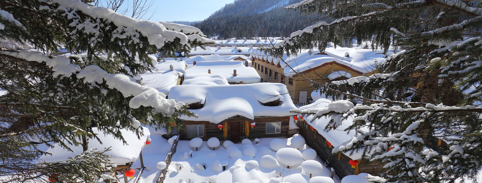 雪乡全景