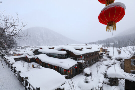 水墨雪乡
