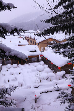 水墨雪乡