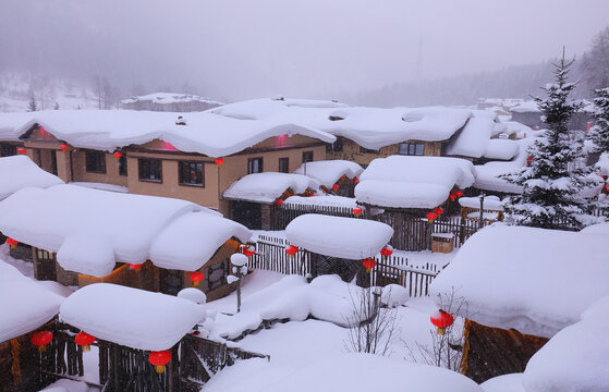 水墨雪乡