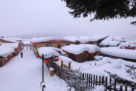 水墨雪乡