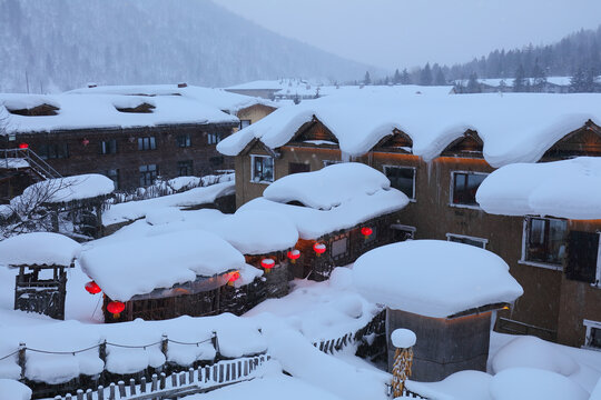 水墨雪乡