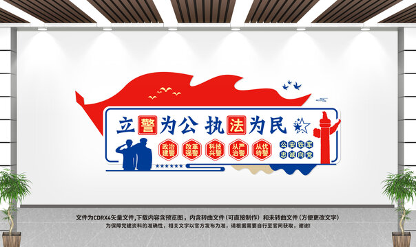 公安局形象墙