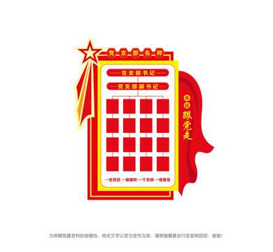 党支部竖版组织架构