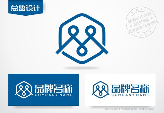 首字母M设计logo公司标志设计