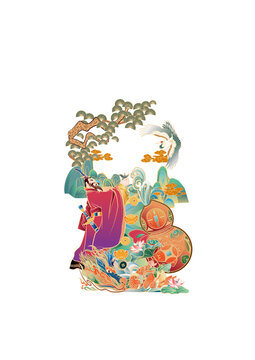 对酒当歌葫芦吉祥