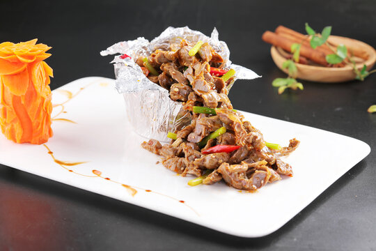 小炒鸡胗