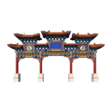 牌楼牌坊效果图