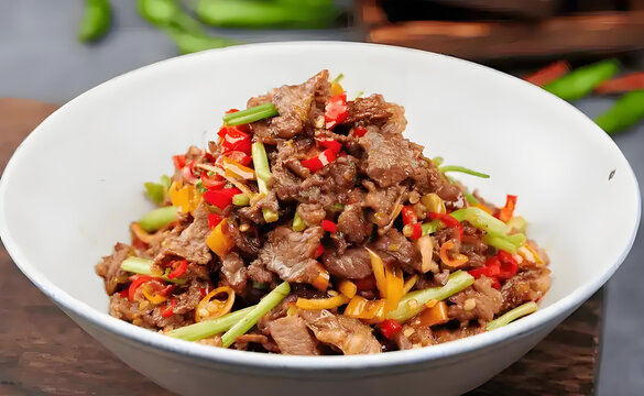 小炒黄牛肉