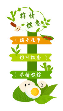 端午节美陈指引牌