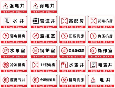 强电井警示牌